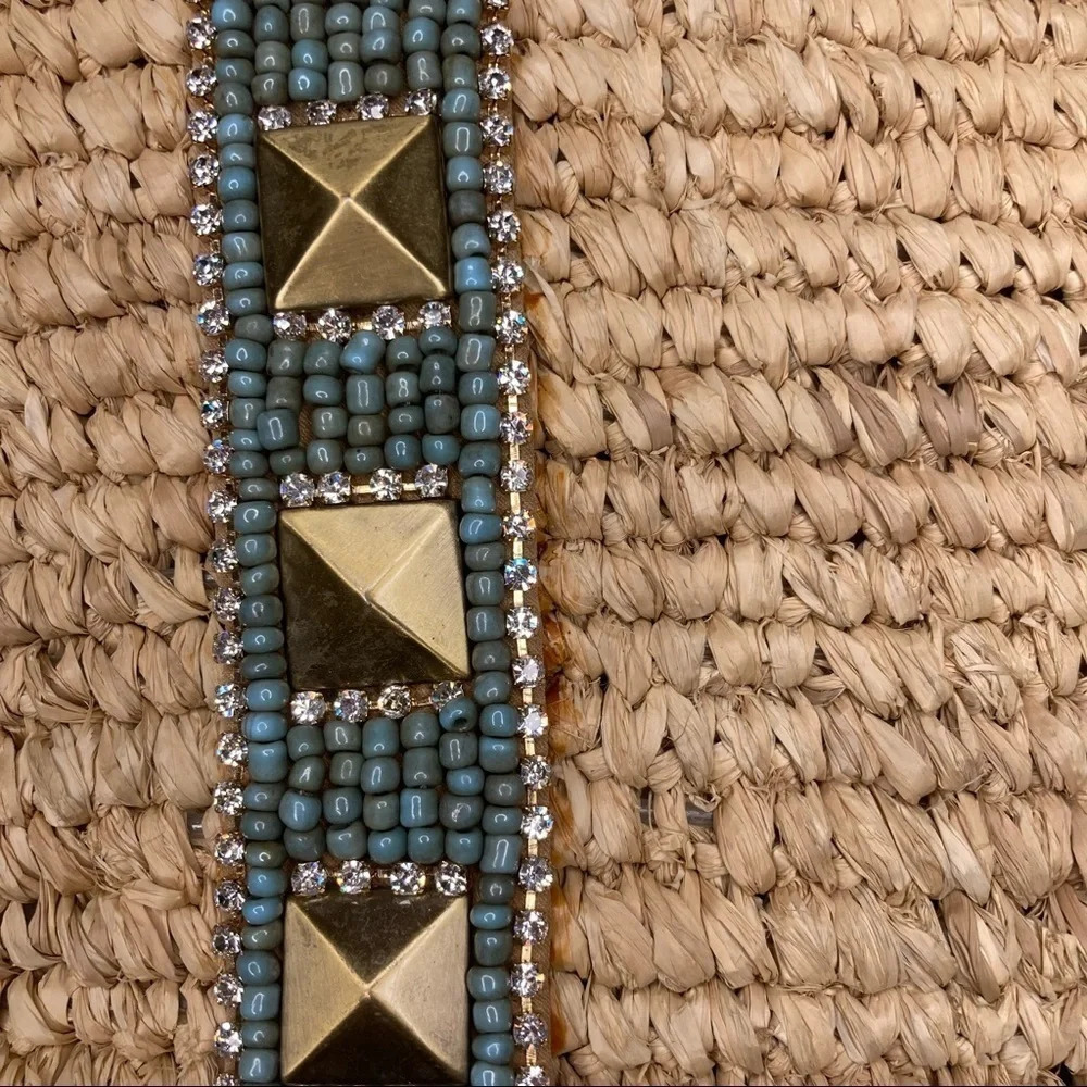 SKEMO Embellished Straw Bag - Picture 13 of 15